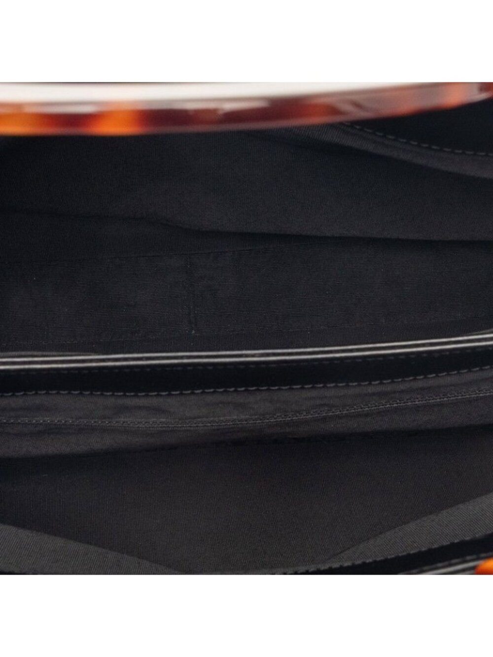 ★SOLD★ Chanel CC Logo Tote Black Brown Lambskin - Picture 4 of 7